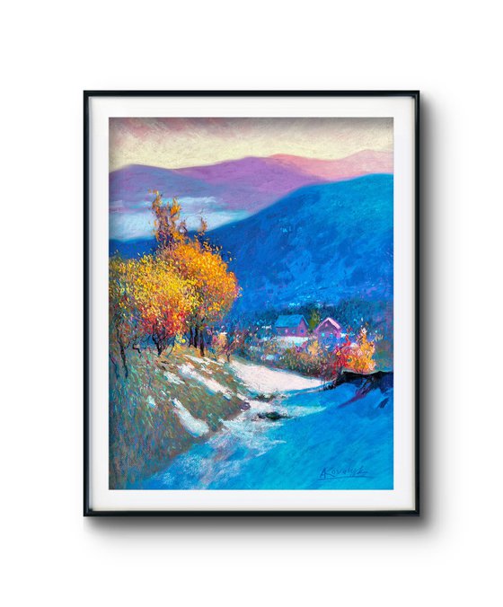 First Snow in the Carpathians