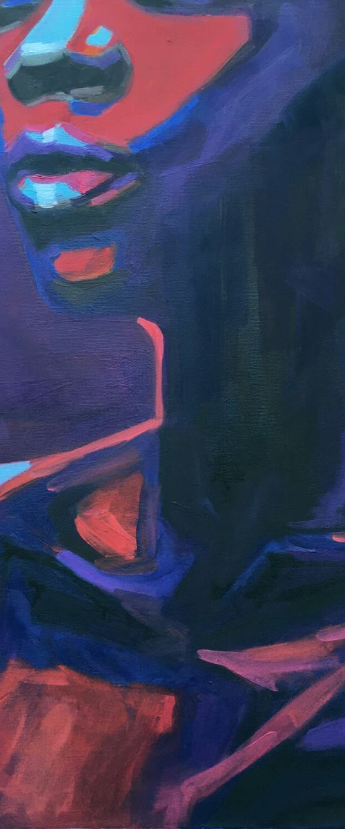 Empowered Feminist African Art — Rebel by Anna Miklashevich