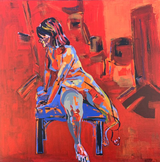“Girl Seated in a Warm Room”