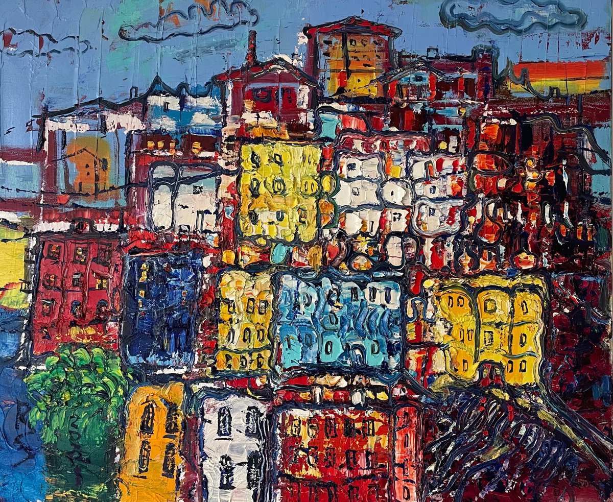 Riomaggiore By Roman Sleptsuk, 24 X 20, Artwork For Sale On Artfinder