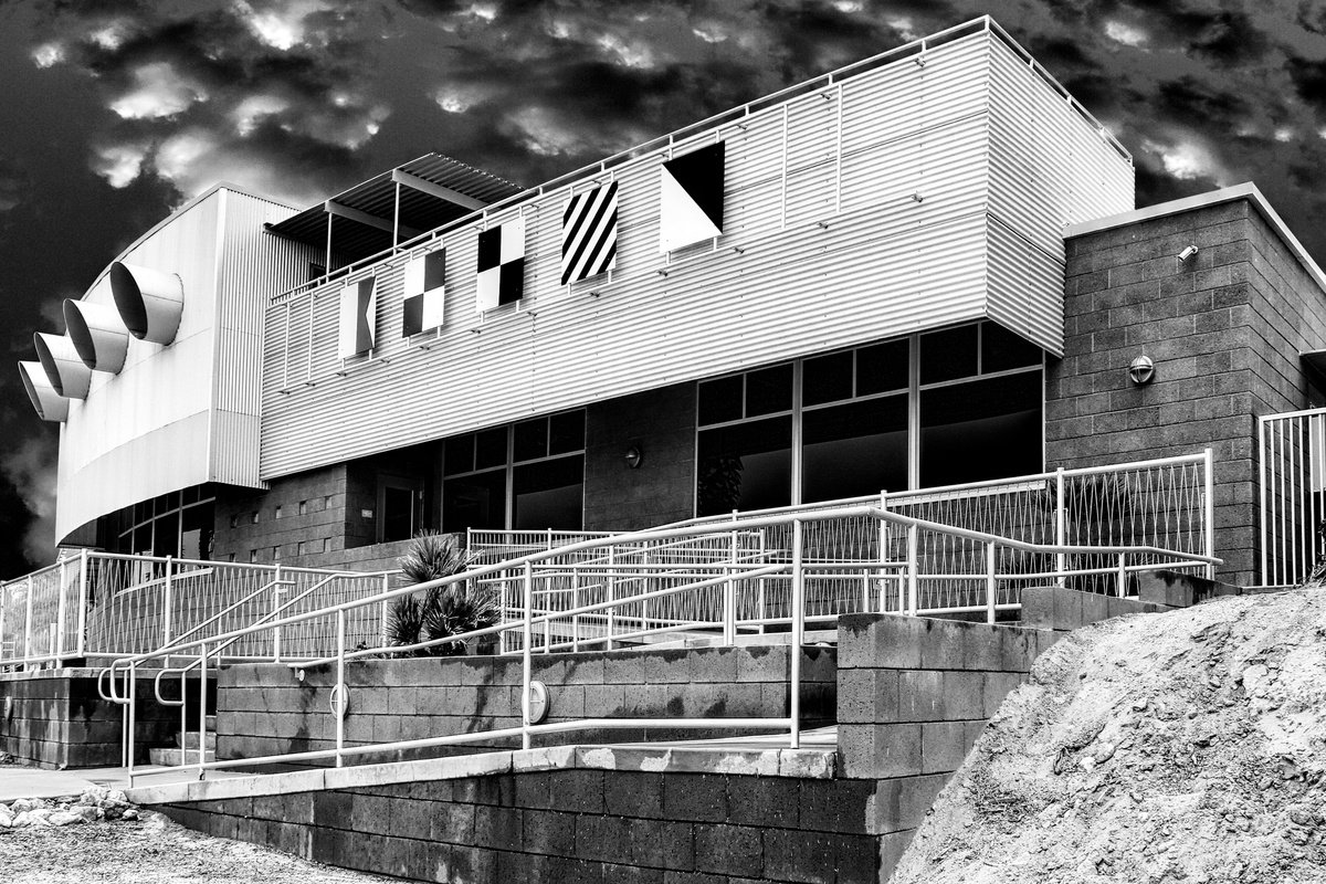 Expressive Cityscapes Photograph By William Dey, 32 X 22", Five Flags To The Sea, Original Artwork