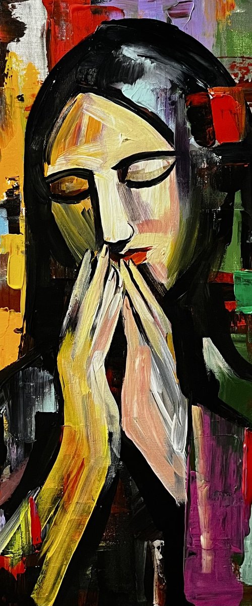 Between Prayer and Grief by Vahe Bagumyan