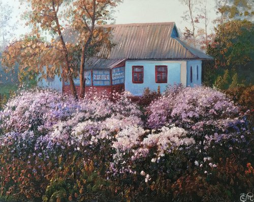 House in the village by Dmitrij Tikhov
