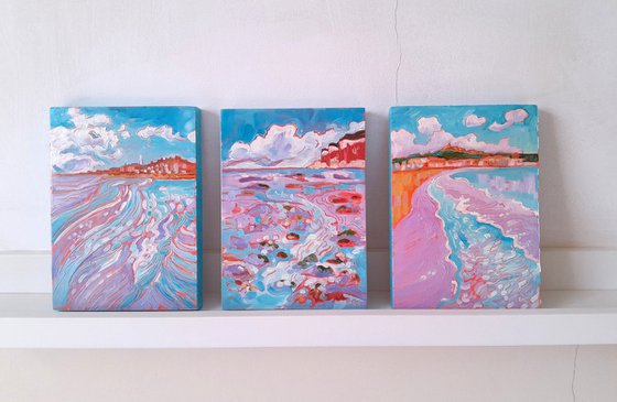 Coastal Landscapes Triptych