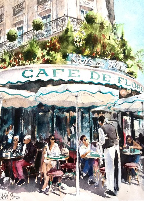 The Cafe De Flore by Monika Jones