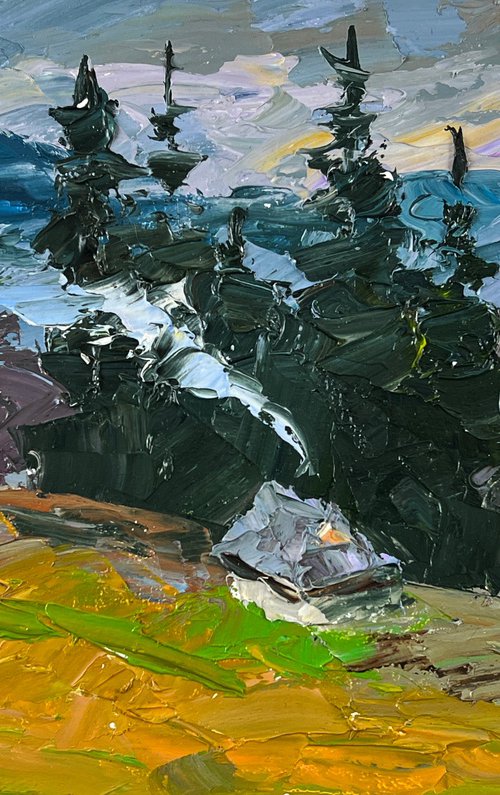 Village in the Mountains by Boris Serdyuk