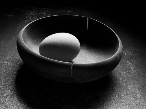 Still life #350 (Cracked Bowl) by Robert Tolchin