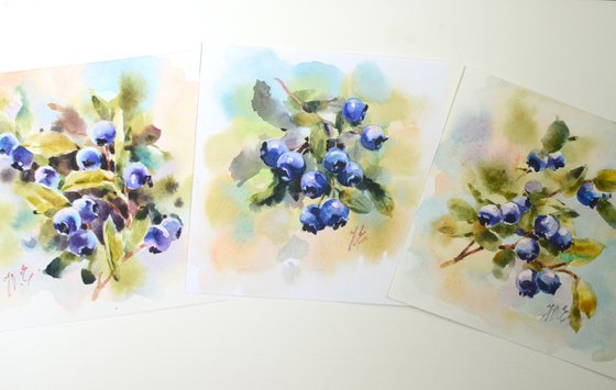 Triptych / Blueberry set