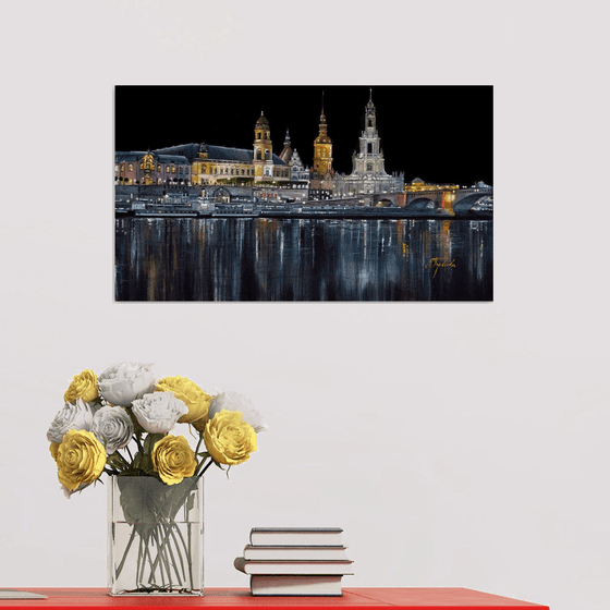 "Night Dresden. Germany"