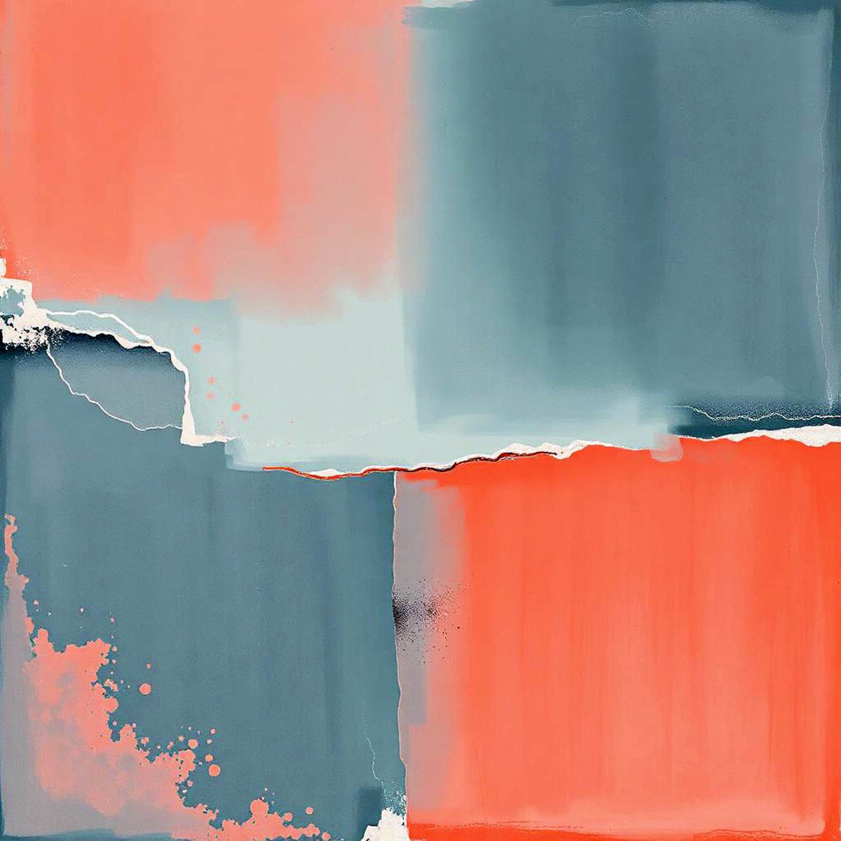 Abstract Giclee Print By Alessandro Butera, 35 X 35, Subdued Beauty, Original Artwork