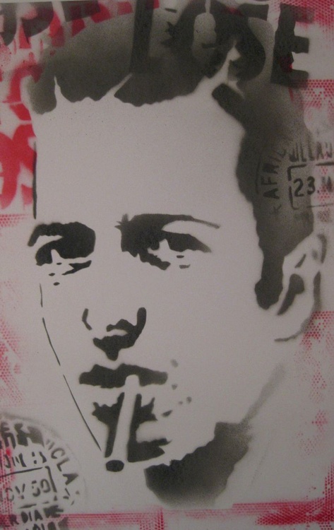 Joe Strummer 2 Stencil Spray Paint Version Artfinder