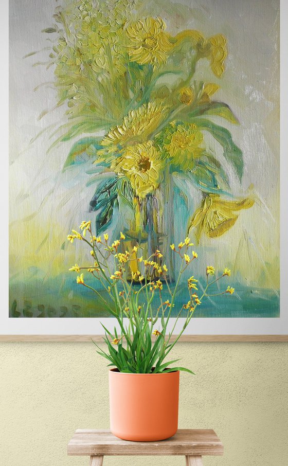 Spring Daffodils in a vase