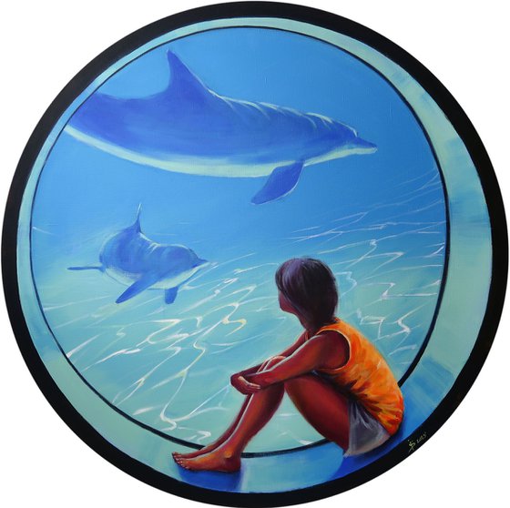 Girl and a Dolphin