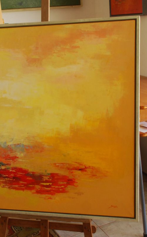 Landscape Yellow Ochre (ref#:693-90Q) by Saroja van der Stegen