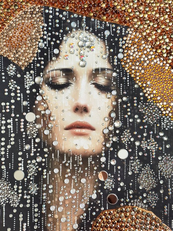 Woman in the rain