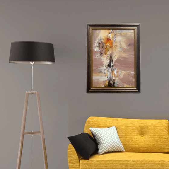 Beautiful autumn colors melancholia abstract framed still life by master O KLOSKA