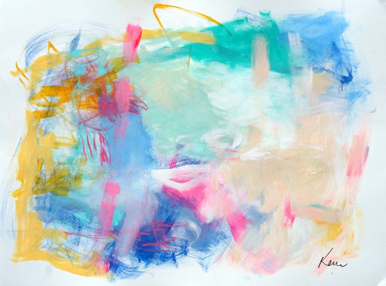 Exousia 24x18" Light Expressive Intuitive Abstract on Paper