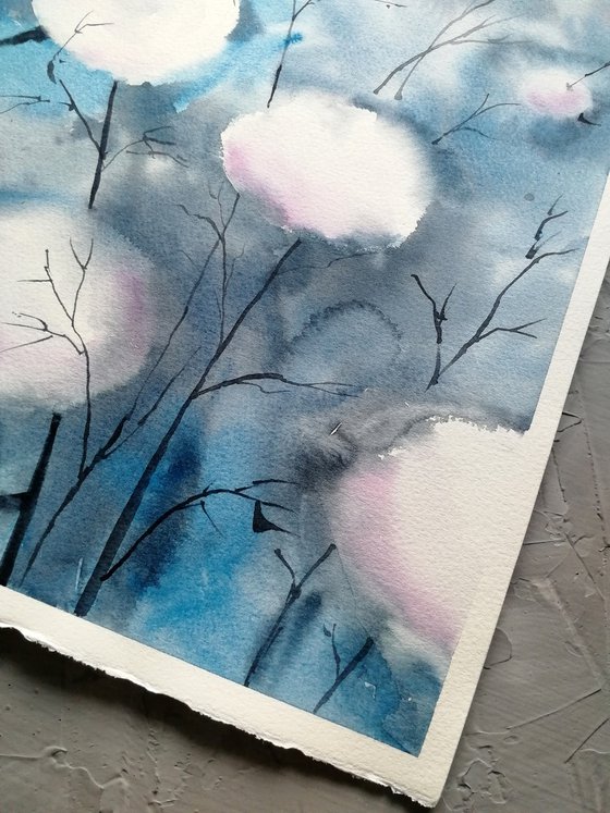 Cotton flower painting