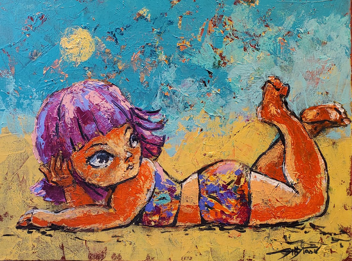 At The Beach by Gabriella DeLamater