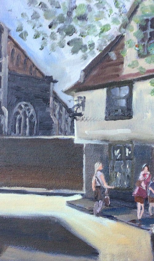 After noon, Elm Hill, Norwich by Julian Lovegrove Art