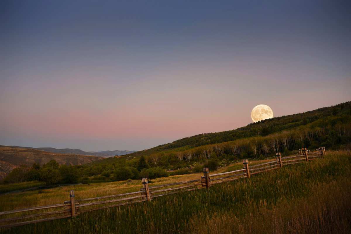 Photorealistic Landscape Photograph By Emily Kent, 31 X 21, Friday The 13Th Full Moon, Original Artwork