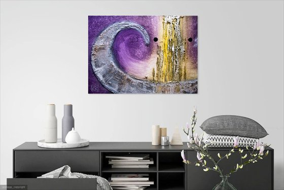 ENERGY 7992 3D textured abstract painting on canvas
