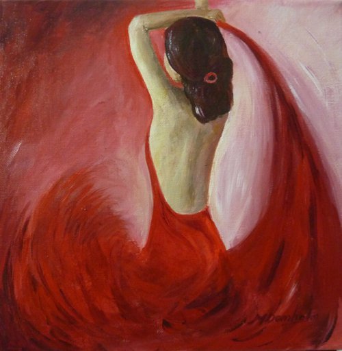 La Bailaora Roja by Margaret Denholm