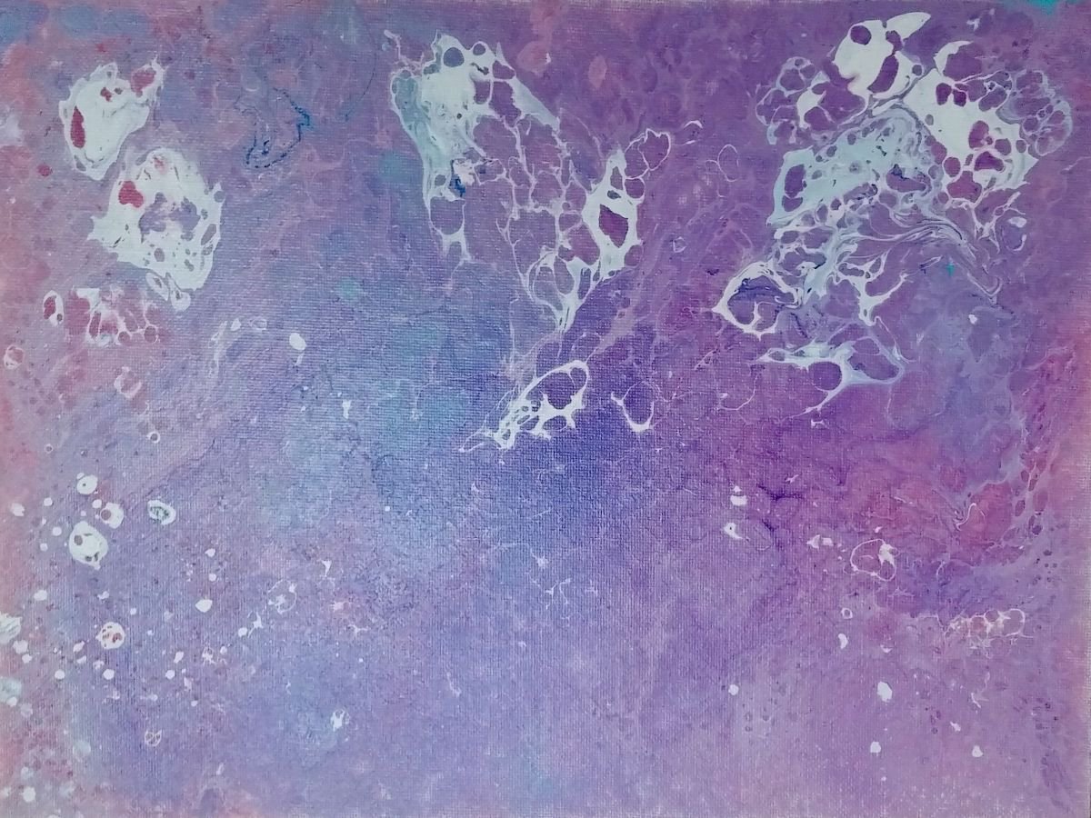 Hydrangea // Abstract floral // 12x9 Canvas panel by Jessica Sanders