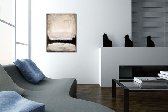 Brown abstract painting BR576