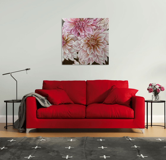 Soft Symphony of Dahlias