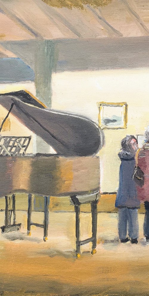 Piano Duet - an original oil painting by Julian Lovegrove Art