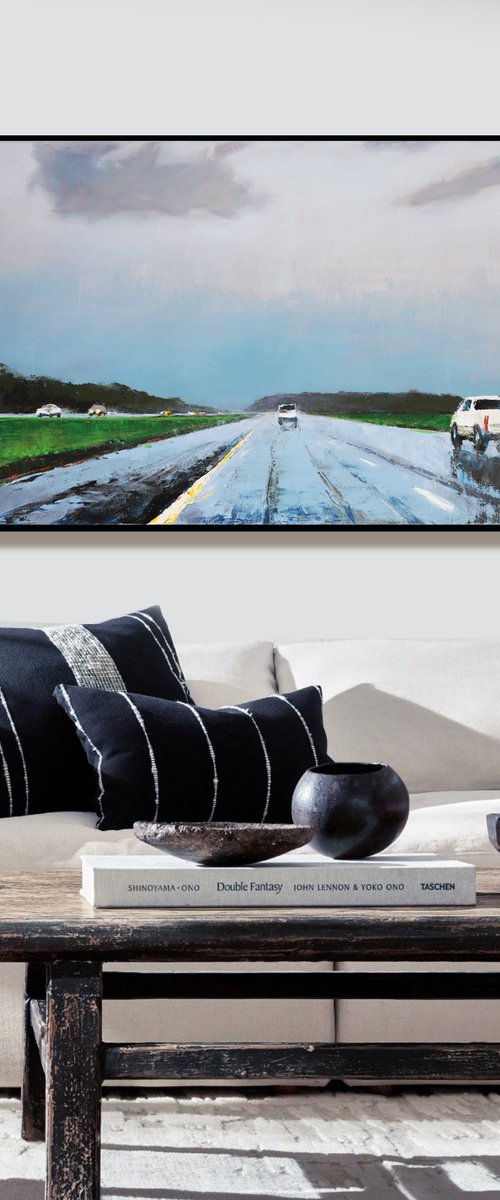 95 Stuart 48x24" 122x61cm Contemporary Art by Bo Kravchenko by Bo Kravchenko