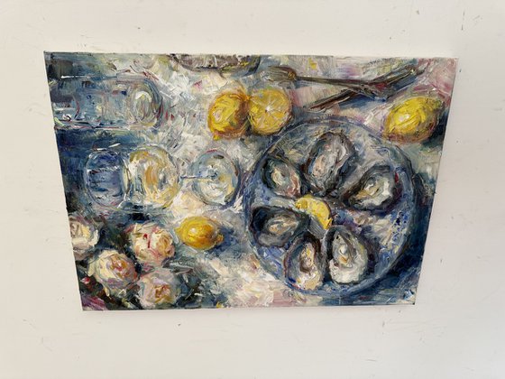 Still life with oysters