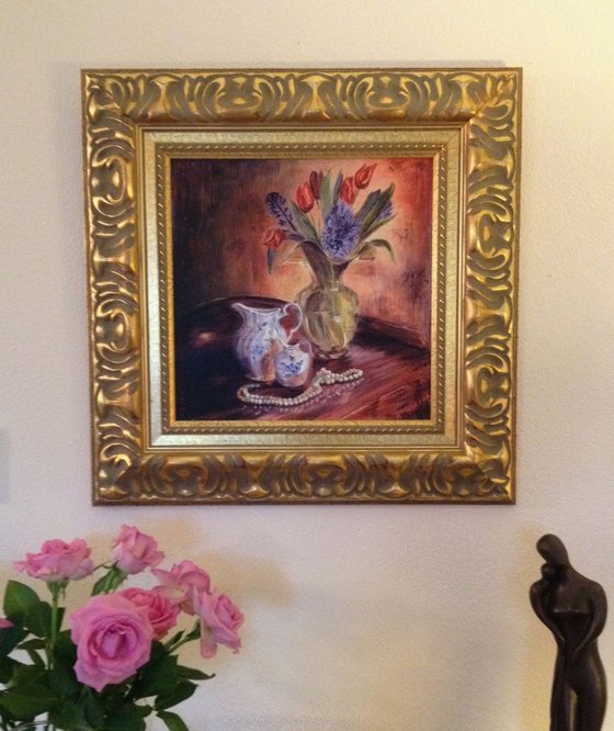 Heirloom Bouquet  Impressionist Flowers / Still Life