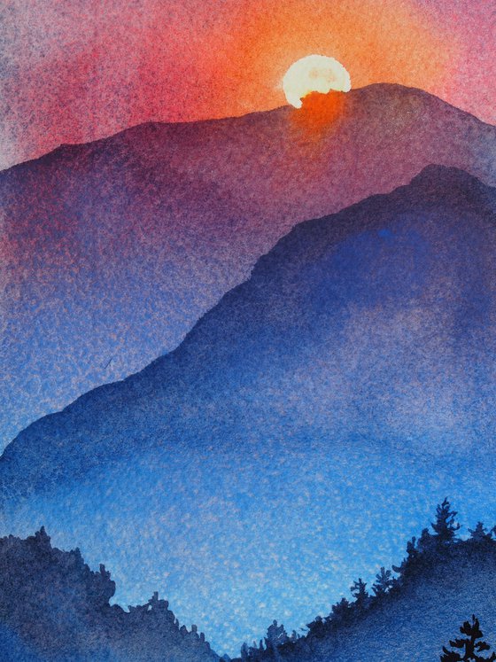 Sunset in the mountains II