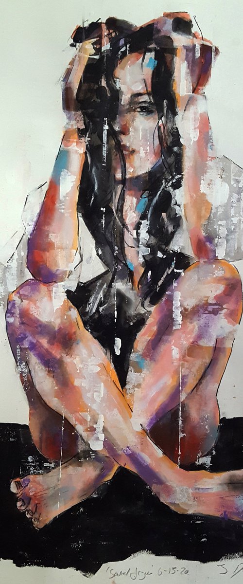 seated figure 6-15-20 by Thomas Donaldson