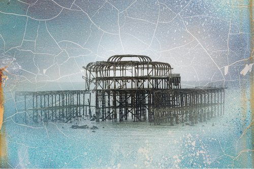 BRIGHTON The forgotten Pier (Limited edition  1/20) 12 X 8 by Laura Fitzpatrick