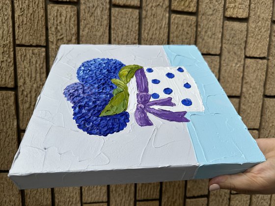 Still life with ydrangeas