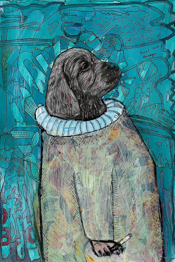 Smoking dog #6