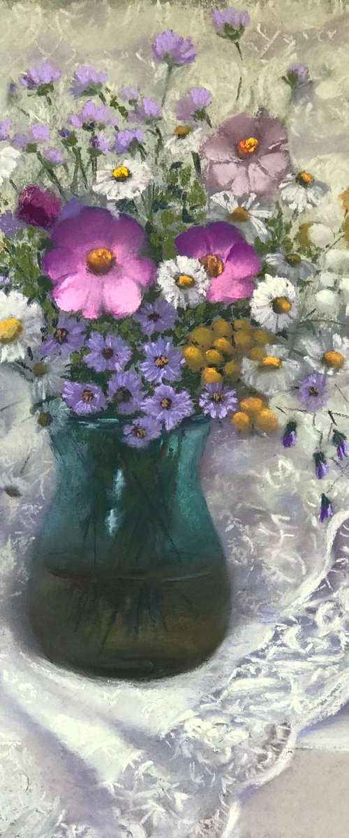 Still Life with Wild Flowers by Nataly Mikhailiuk