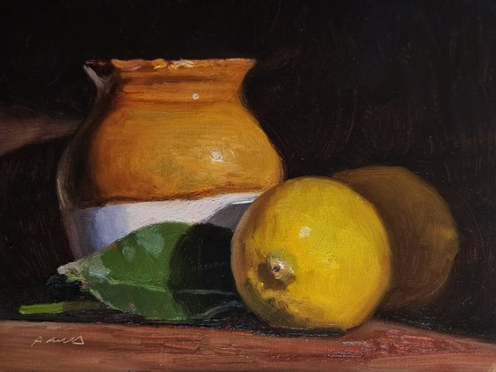 Pitcher and Lemons