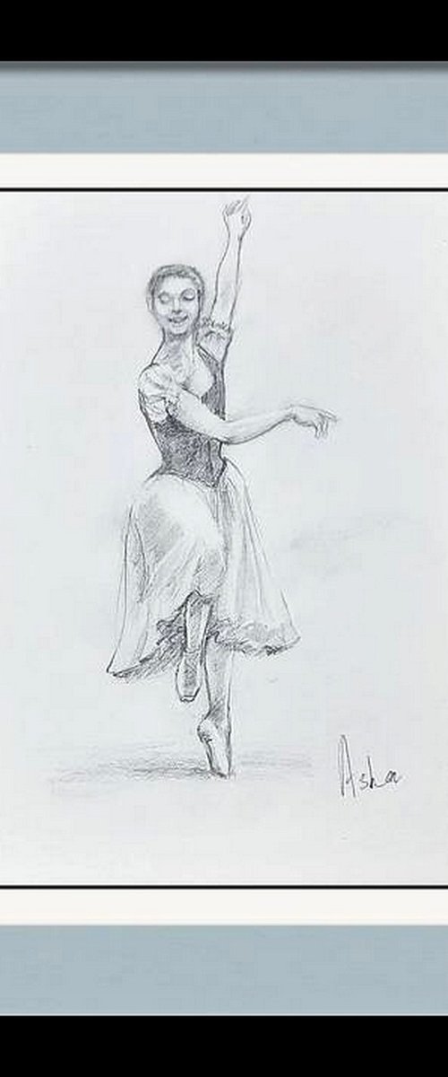 Ballerina Sketch 18 by Asha Shenoy