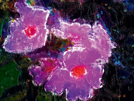 Violetas 2/XL large original artwork