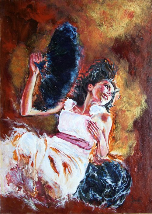 La fille a l'eventail by Anna Sidi-Yacoub