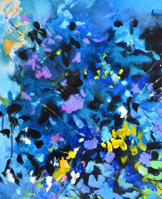 Blue abstract still life 67