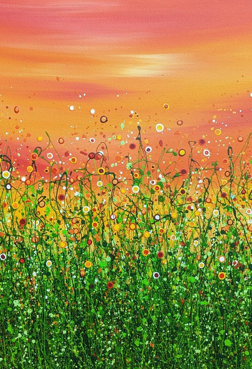 Popping Sunrise Meadows #3 by Lucy Moore