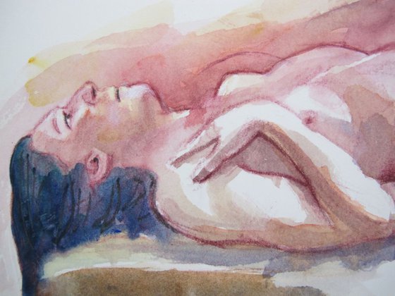 seated/reclining female nude
