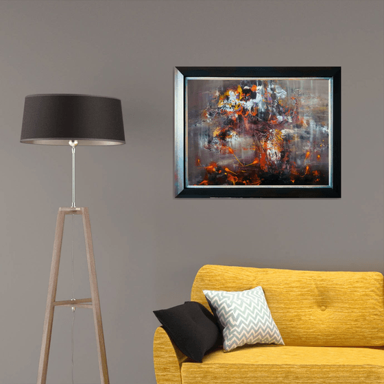 Stunning framed autumun colors ghostlly enigmatic still life by O KLOSKA