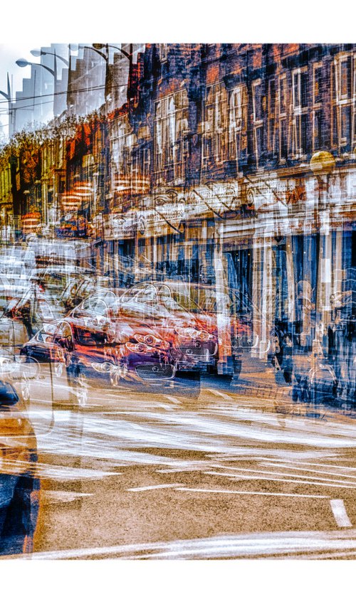 Inner City Streets 10. Abstract street scene. Limited Edition Photography Print #1/15 by Graham Briggs