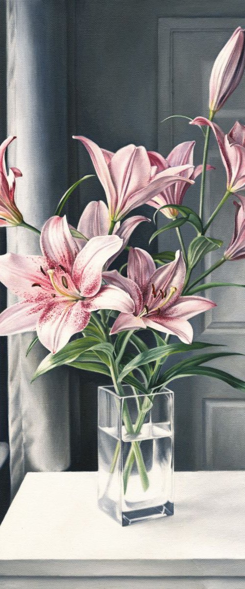 Pink Lilies by Natalia Beccher